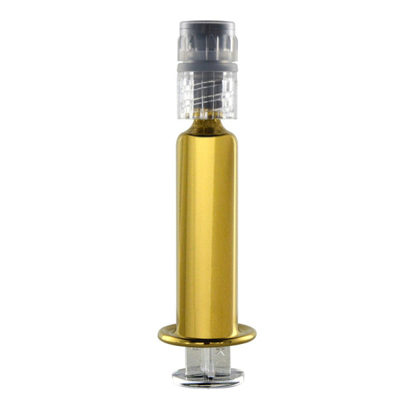 Gold Glass Luer Lock Syringe 1ML  100 Count