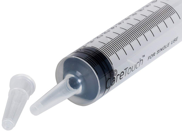 60ml Catheter Tip Syringe with Covers- 10 Syringes by Care Touch