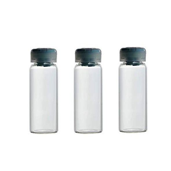 20ml Glass Bottle/Vial with Silicone Cap and Plastic Buckle (20ml bottle-20Pcs)