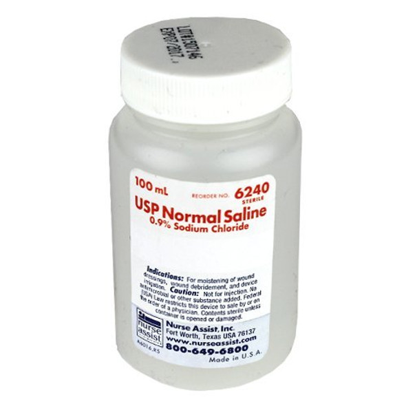 Sterile Saline 100ml Bottle