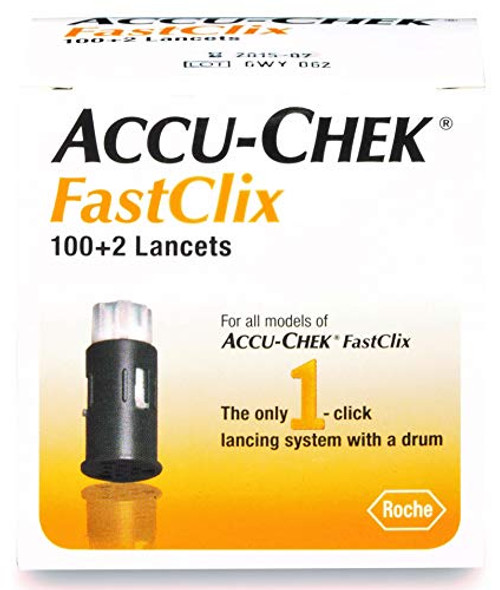 Accu-Chek FastClix Lancets for Diabetic Blood Glucose Testing (102 Ct.)