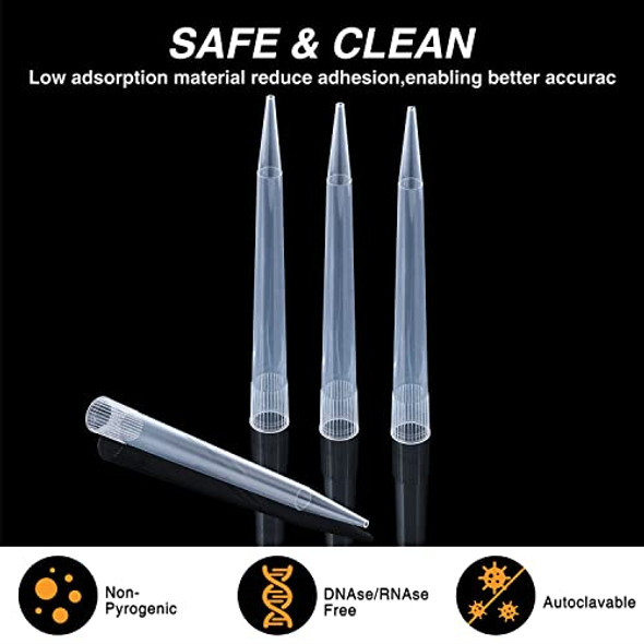 Four E's Scientific 10ml Pipette Tips Microchemical Disposable Liquid Pipettor Tips 10mL 100pcs Autoclavable Polypropylene (PP)