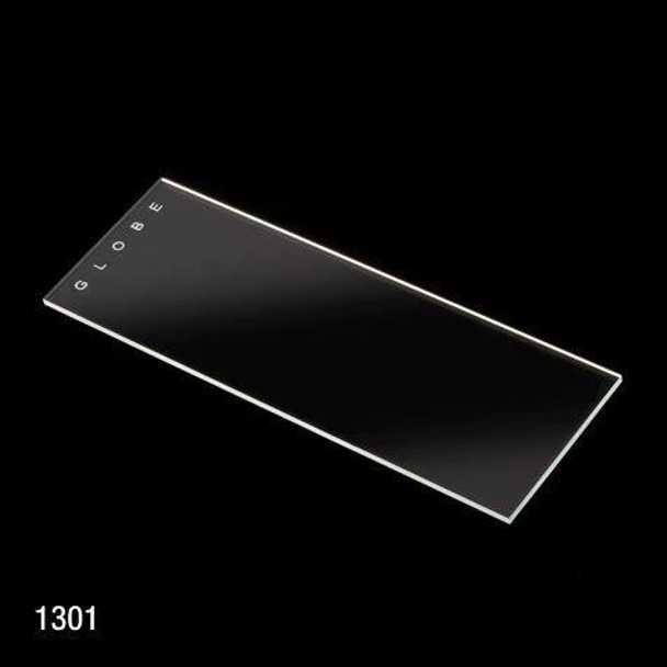 ** SPECIAL ORDER COLOR **  Microscope Slides, Diamond White Glass, 25 x 75mm, 90° Ground Edges, AQUA Frosted, 72/Box, 20 Boxes/Case (10 Gross)
