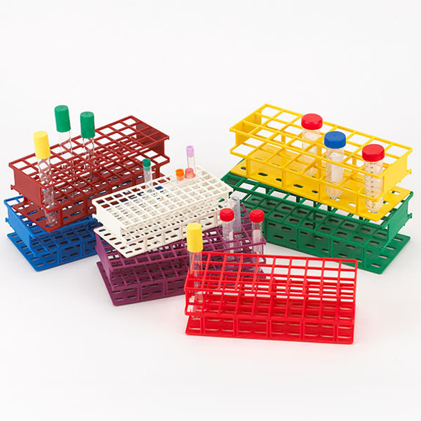 Wireless Tube Rack, 13mm, Full Size: 72-Place, Nylon, Red