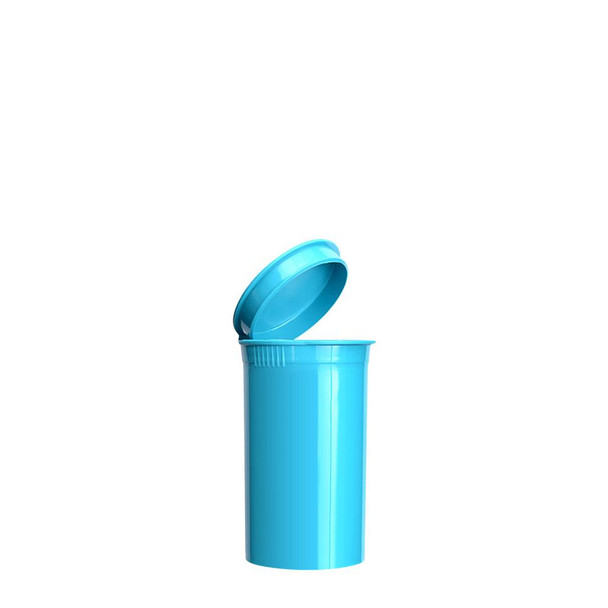 19 Dram, 225 pcs, Aqua Blue Pop Top ContainersPop Top Vial