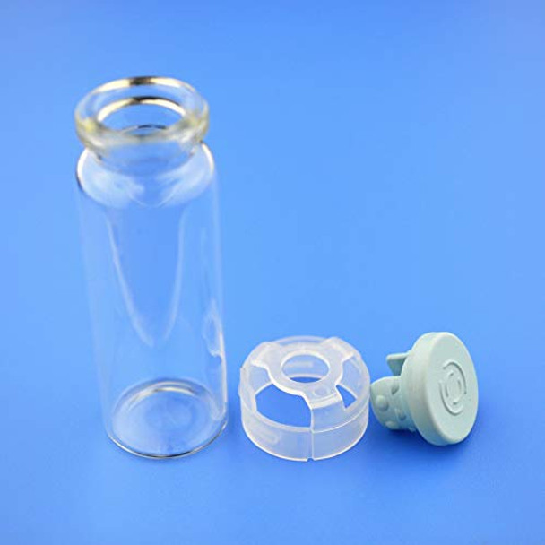 15ml Glass Bottle/Vial with Silicone Cap and Plastic Buckle (15ml bottle-20Pcs)