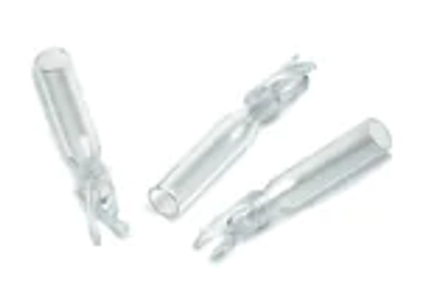Vial insert, 250 µL, deactivated glass with polymer feet, 100/pk Insert size: 5.6 x 30 mm