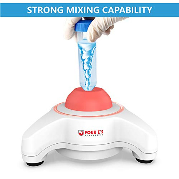 Mini Vortex Mixer, Touch Function, 5600rpm, Lab Vortex Shaker with USB Interface for Charging, 6mm Orbital Diameter, Strong Mixing Capacity