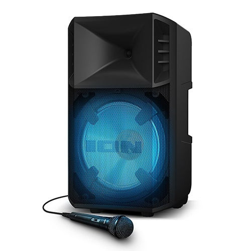 ION Audio Power Glow 300 Rechargeable Bluetooth Speaker With LED Lights - 300W, 10" Woofer, Party Sound System
