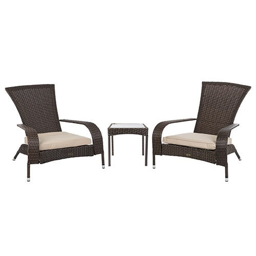 Coconino 3pc Wicker Conversation Set Mocha