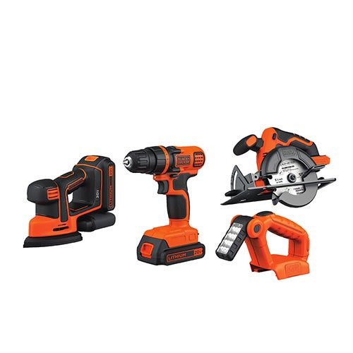 20V MAX Lithium-Ion 4-Tool Combo - Drill Sander Saw & Light