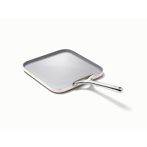 11" Square Flat Griddle Pan Cream