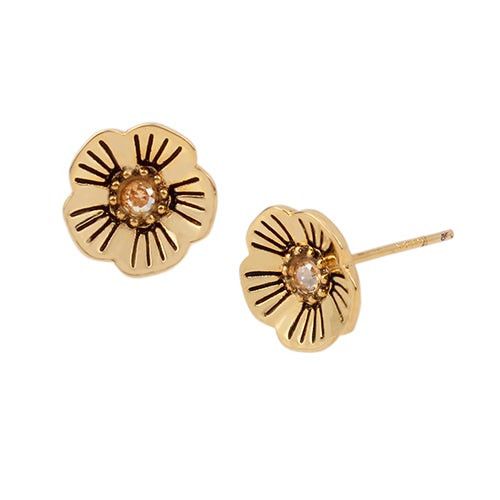 Tea Rose Stud Earrings