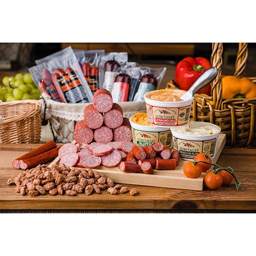 Sausage & Cheese w/ Gourmet Almonds 19pc Feast Set