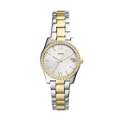 Ladies Scarlette Two-Tone Stainless Steel Watch Silver Dial