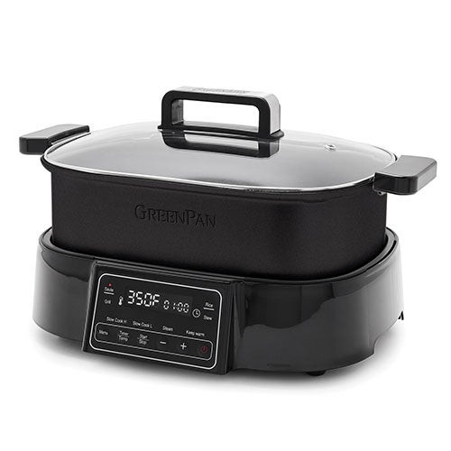 Bistro Noir 7-in-1 Slow Cooker Skillet & Grill