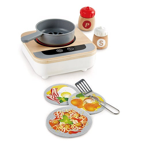 Fun Fan Fryer Wooden Tabletop Toy Stove Ages 3+ Years