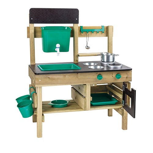 Wooden Outdoor Kitchen Playset w/ Accessories Ages 3+ Years