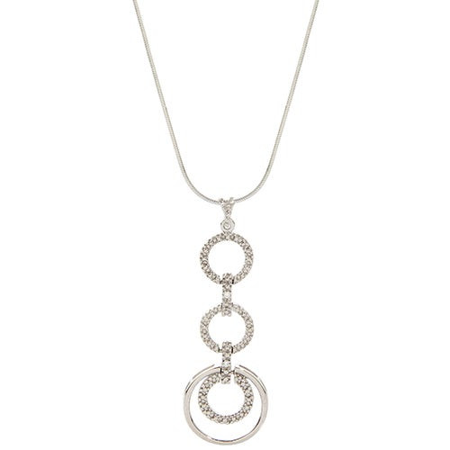Cascading Circle Diamond Necklace