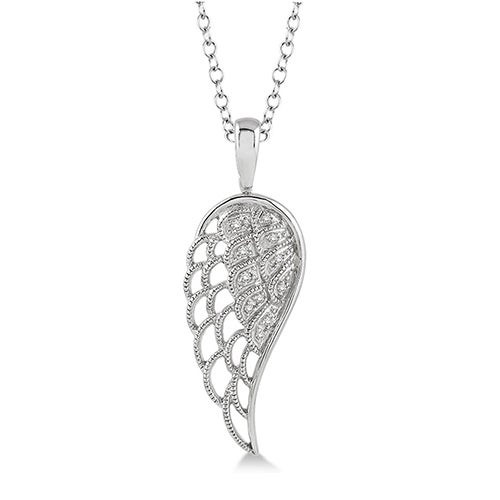 Diamond Angel Wing Necklace