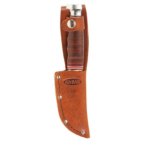 Game Hook Knife w/ Leather Handle & Sheath