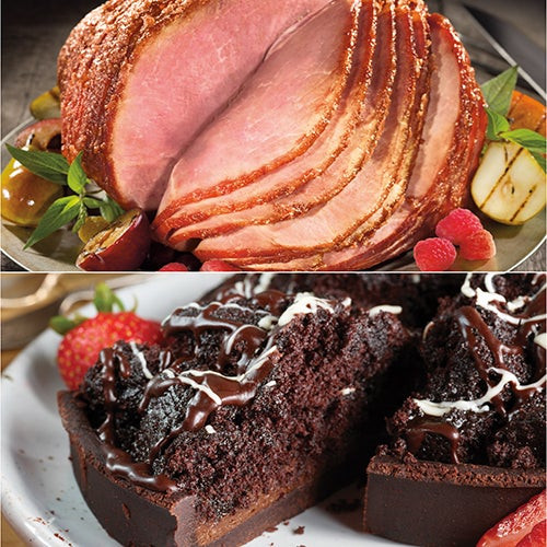 Spiral Sliced Ham & Mississippi Mud Cake