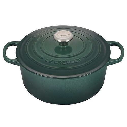 5.5qt Signature Cast Iron Round Dutch Oven Artichaut