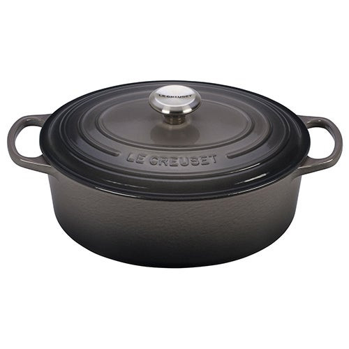 5qt Signature Cast Iron Oval Dutch Oven Oyster