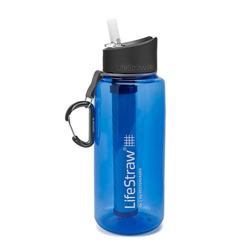 LifeStraw Go 1L Filtered Tritan Renew Water Bottle Royal Blue