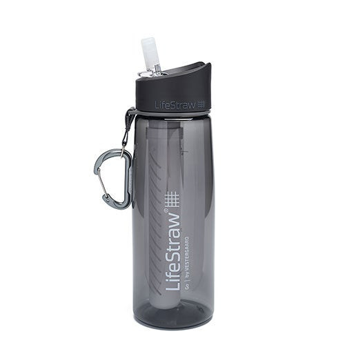 LifeStraw Go 22oz Tritan Renew Filtered Water Bottle Gray