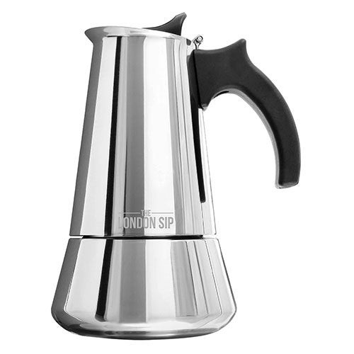 10 Cup Stainless Steel Stovetop Espresso Maker Silver