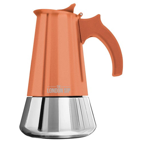 6 Cup Stainless Steel Stovetop Espresso Maker Copper