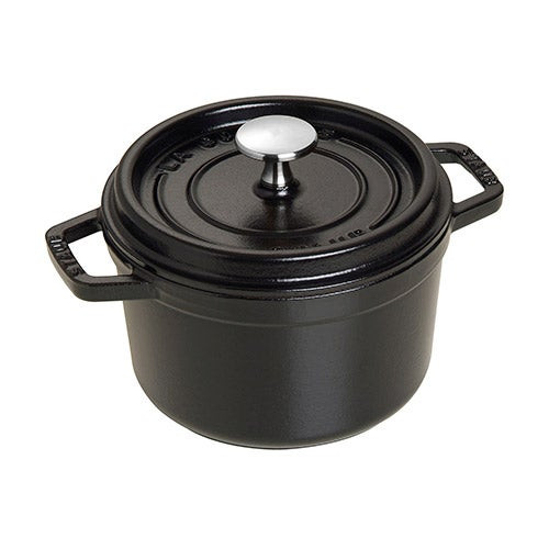 1.25qt Round Cast Iron Dutch Oven Black