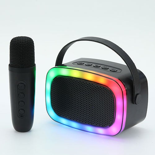 Mini Karaoke BT Speaker W/ Wireless Mic