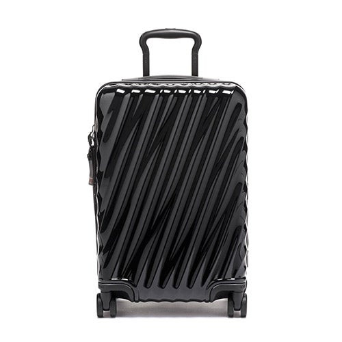 19 Degree International Expandable Hardside 4 Wheel Carry-On Black