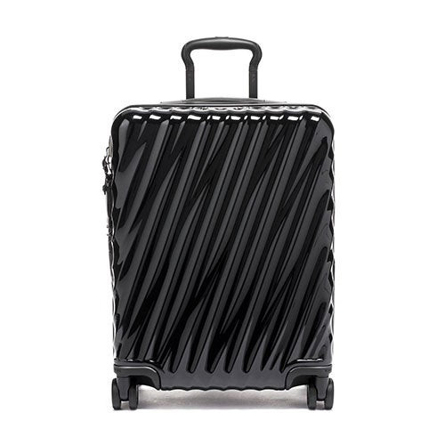 19 Degree Continental Expandable Hardside 4 Wheel Carry-On Black