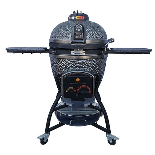 XD402 Deluxe Ceramic Kamado Grill Metallic Grey