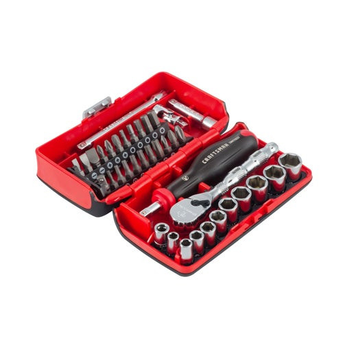 38pc V-Series 1/4" Drive Metric 6 Pt Tool Set