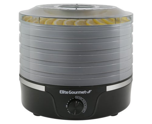 5-Tier Food Dehydrator w/ Temp Controls Black/Gray