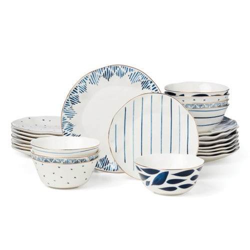 Blue Bay 24pc Dinnerware Set