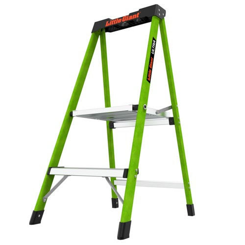 ULTRA 2-Step Fiberglass Ladder - ANSI Type IA 300lb Capacity