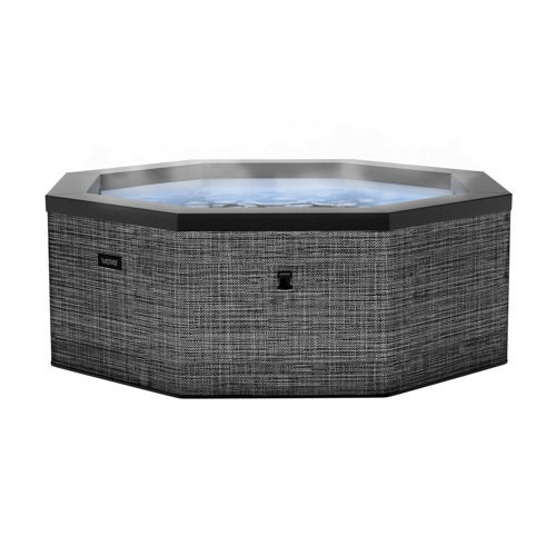 Como Octagon 6 Person Eco Foam Spa Flint Gray