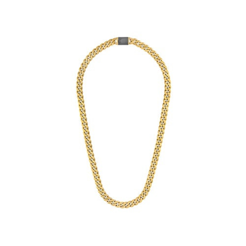 Classic 10mm Gold-Tone Curb Chain Necklace 24"
