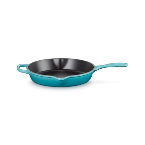 10.25" Signature Cast Iron Deep Round Skillet Caribbean