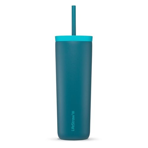 LifeStraw Go Series 18oz Stainless Steel Tumbler Laguna Teal
