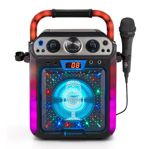 Groove Hype Portable Bluetooth Karaoke System Black