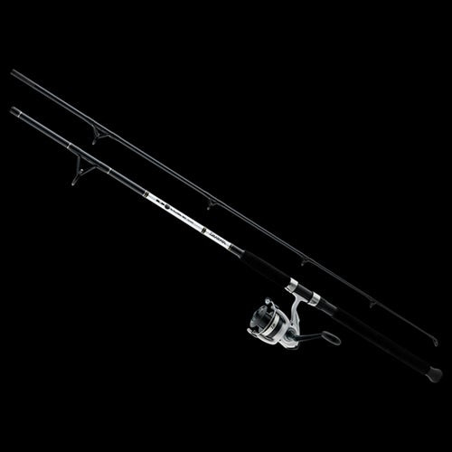 D-Wave Saltwater Spinning Rod & Reel Combo Black & White 7ft Rod