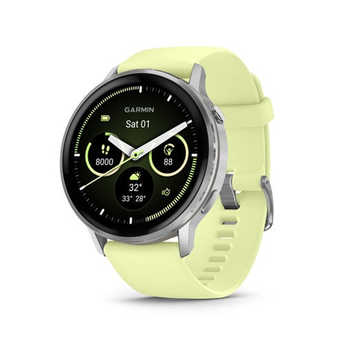 Venu 4 GPS Health & Fitness Smartwatch - 45mm Silver w/ Citron