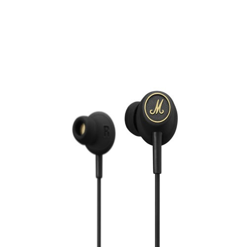 Mode EQ Wired In-Ear Earbuds Black & Brass