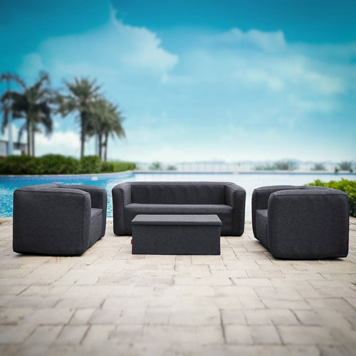 4pc Inflatable Furniture Set Flint Gray